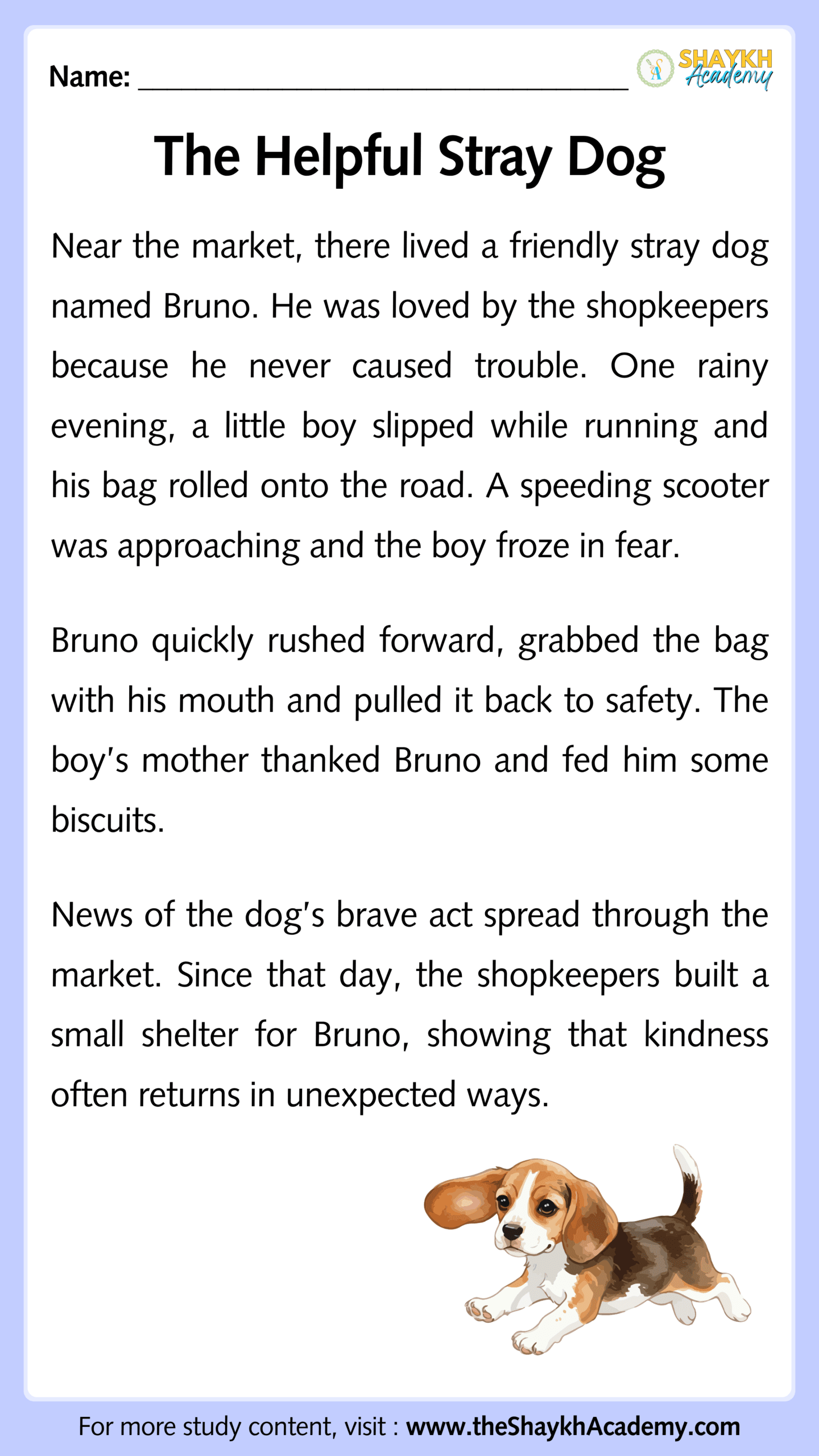 The Helpful Stray Dog