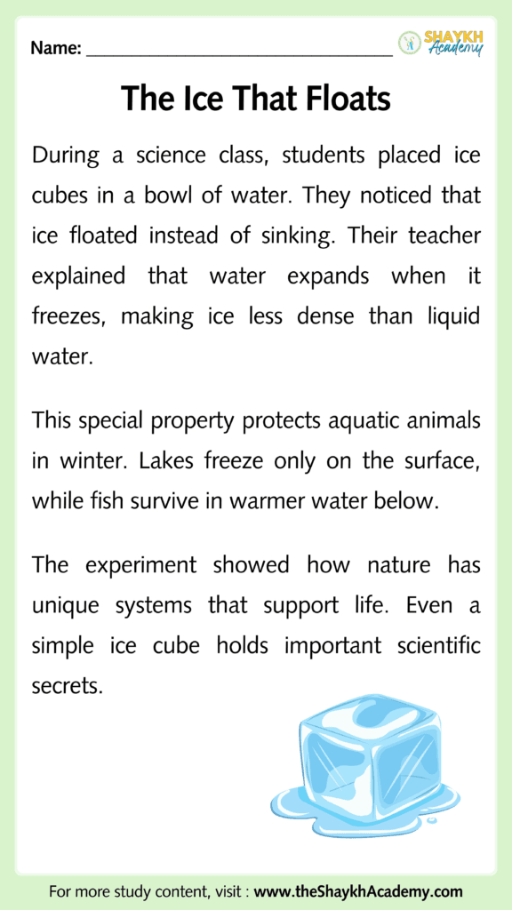 The Ice That Floats
