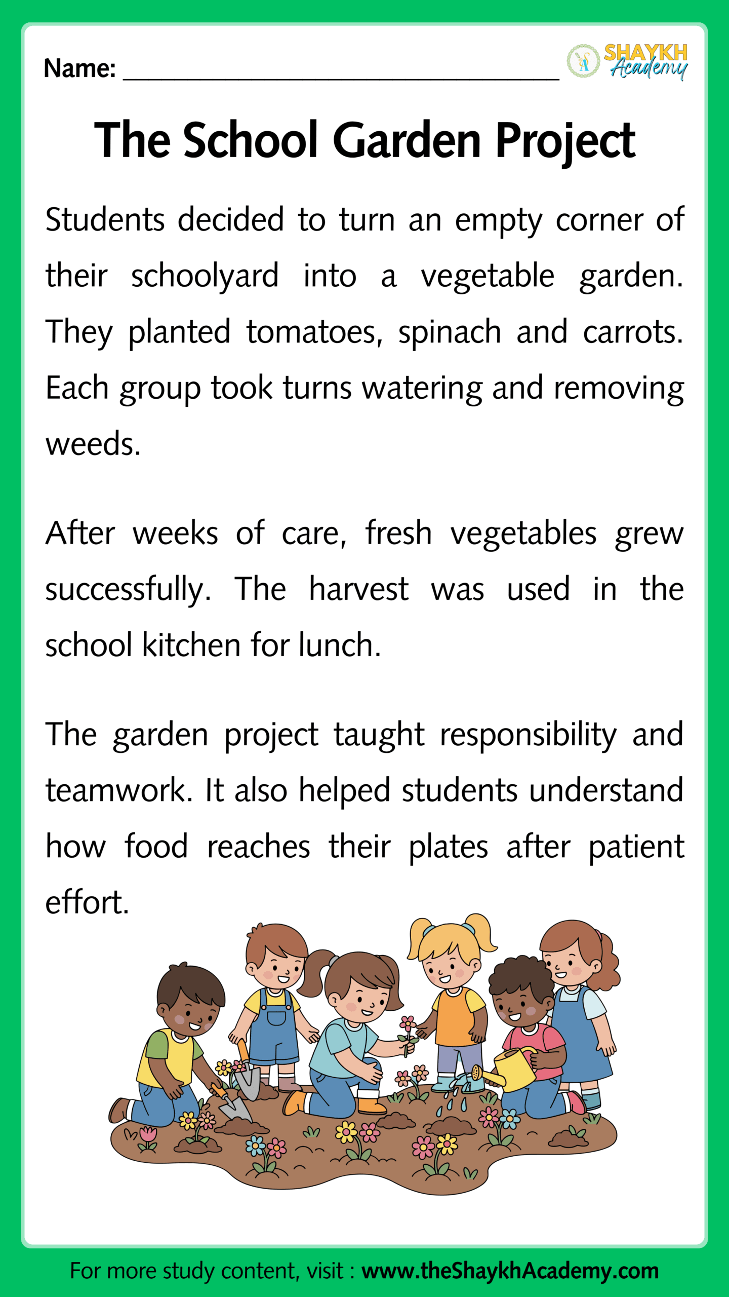 The School Garden Project