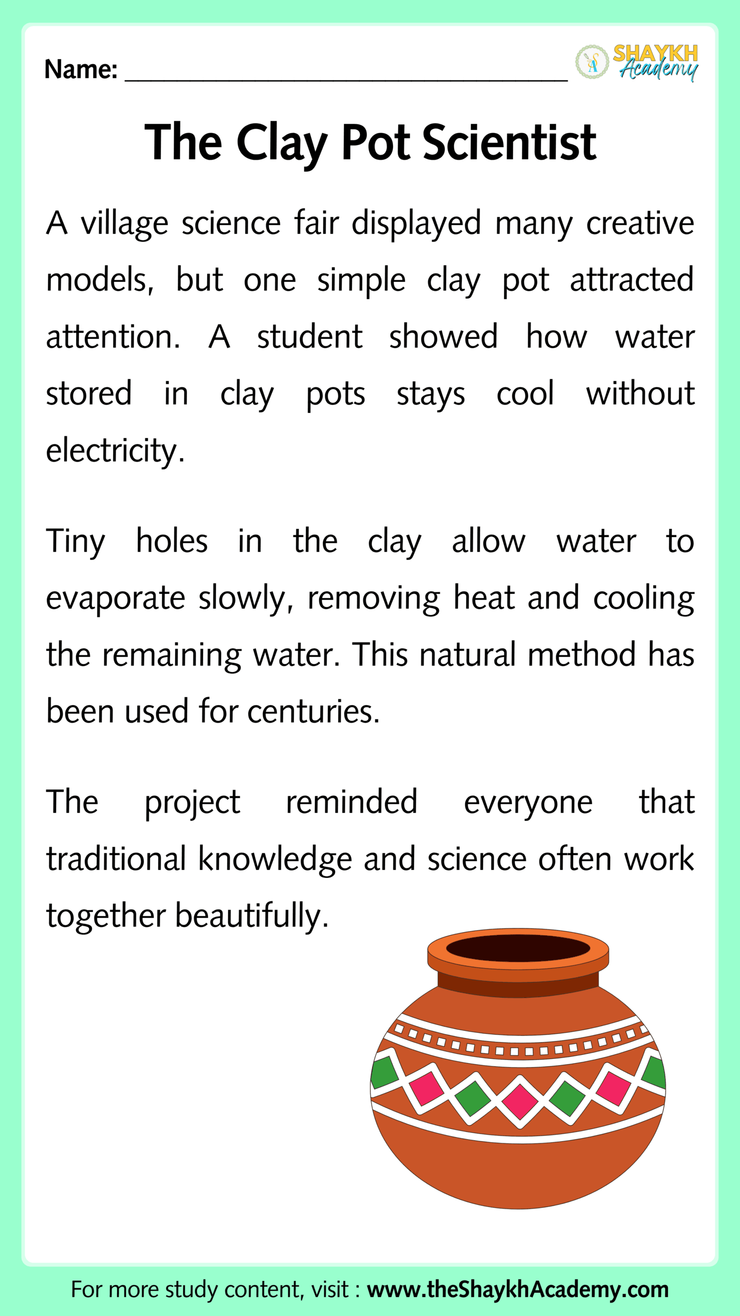 The Clay Pot Scientist