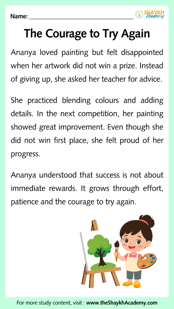 The Courage to Try Again