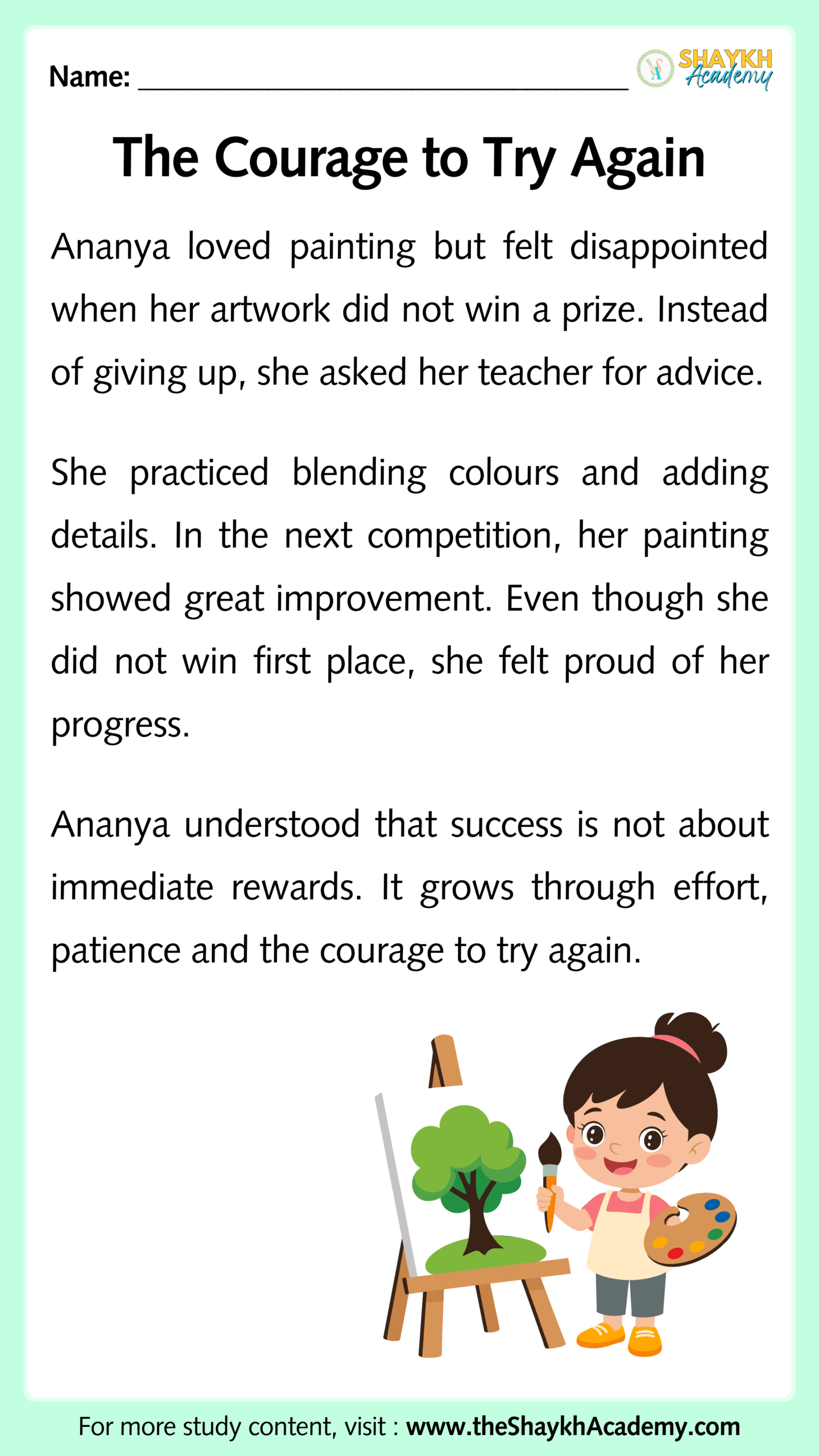 The Courage to Try Again