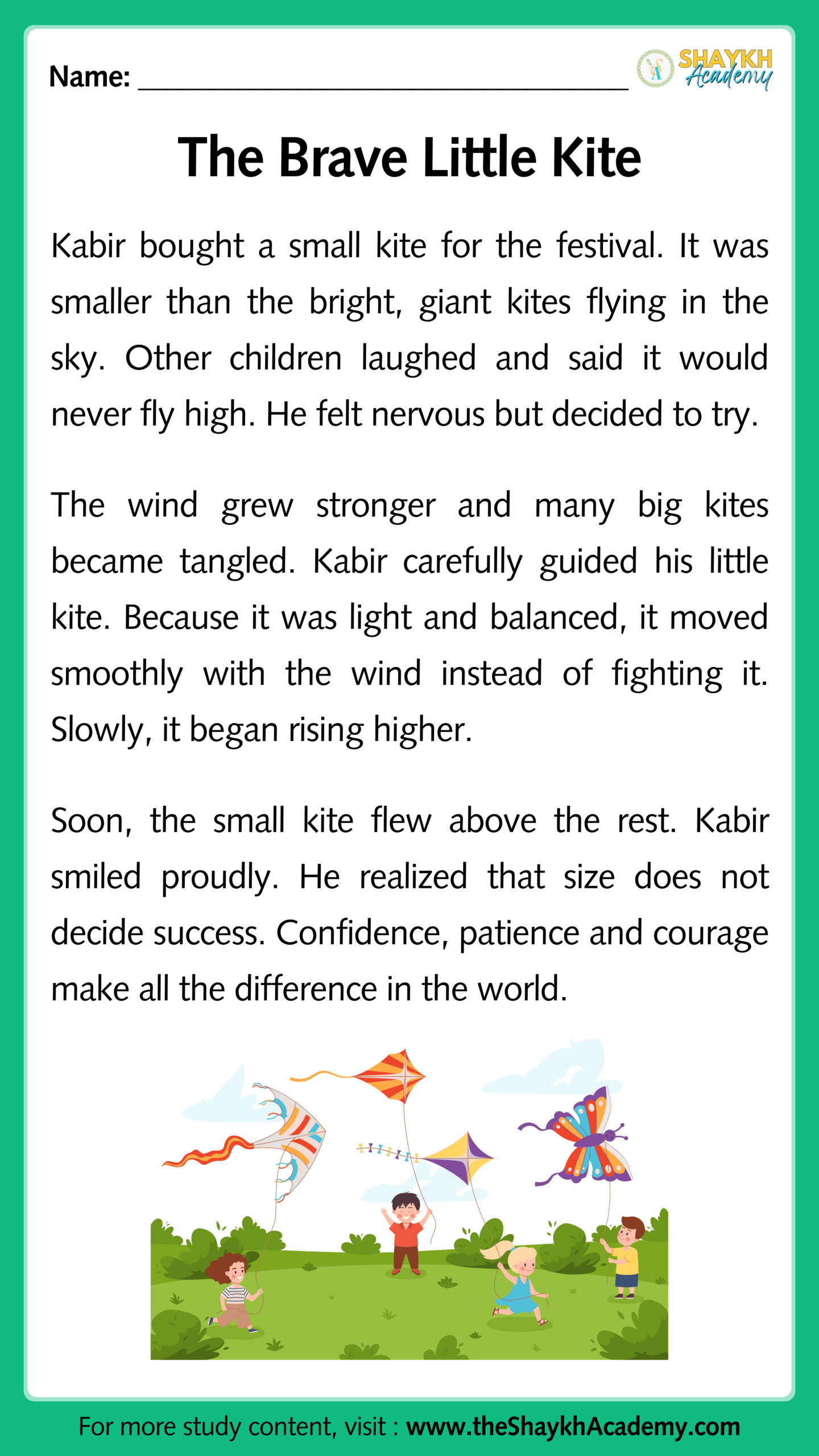 The Brave Little Kite
