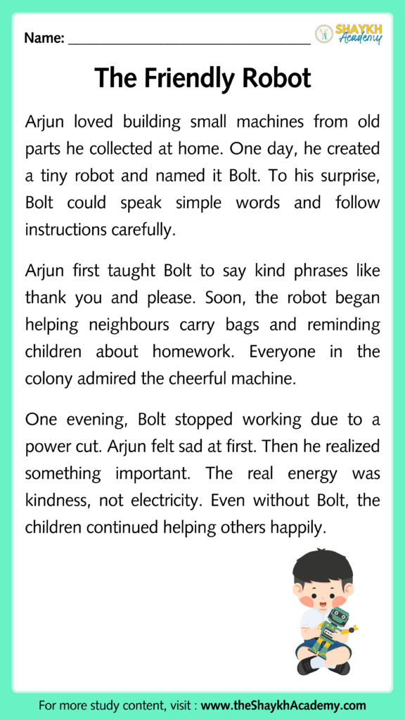 The Friendly Robot