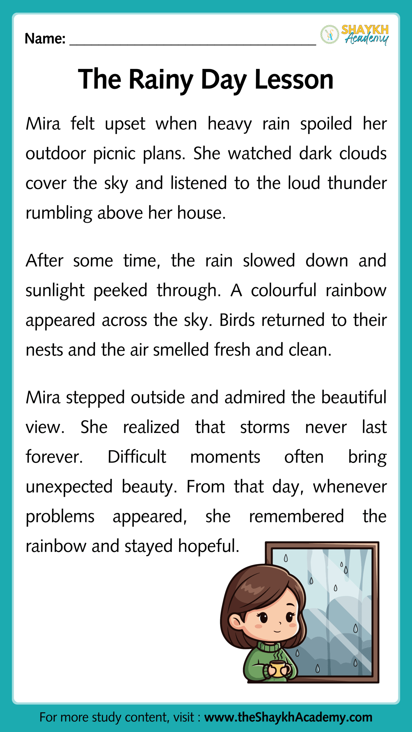 The Rainy Day Lesson