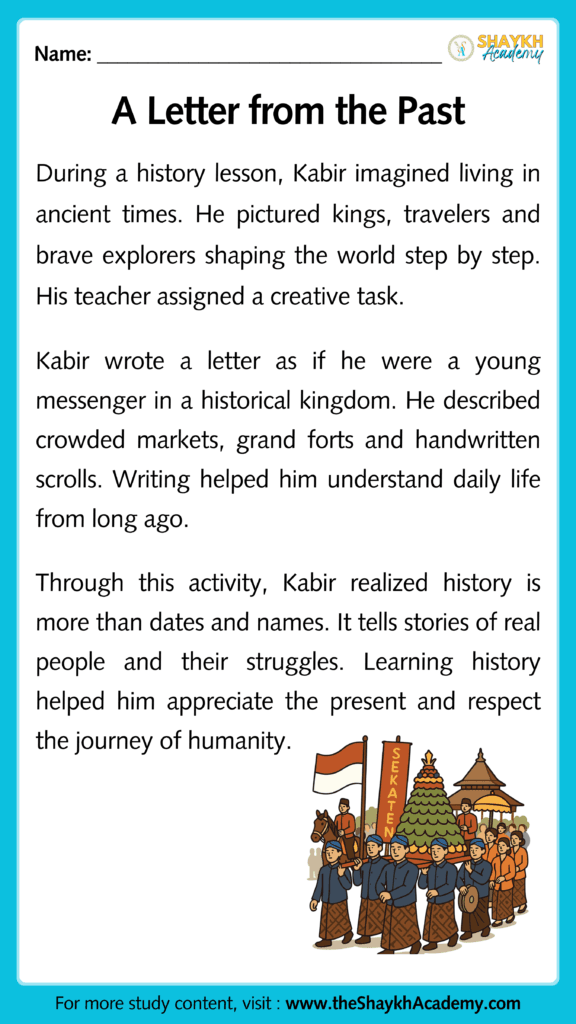 A Letter from the Past