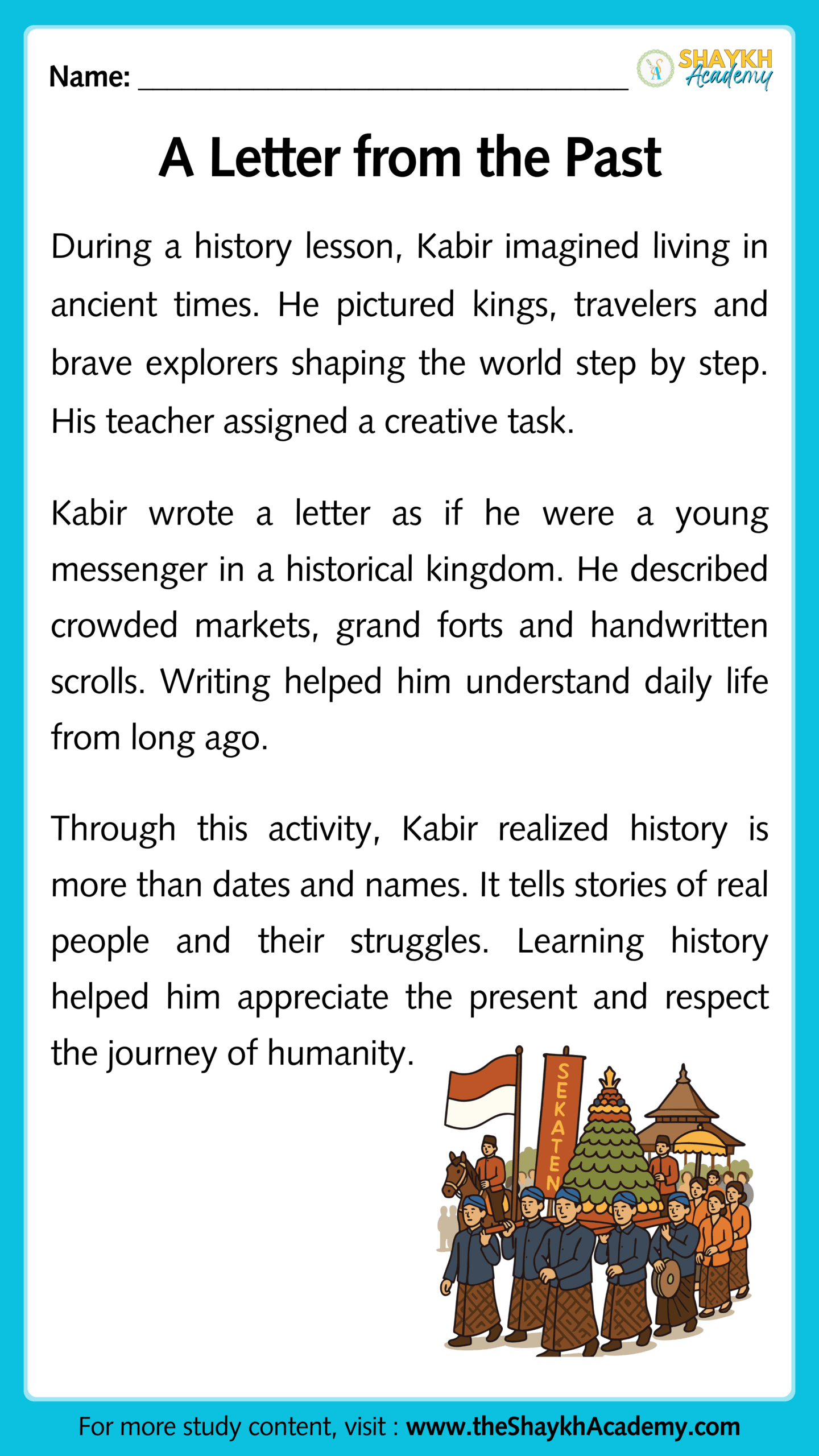 A Letter from the Past