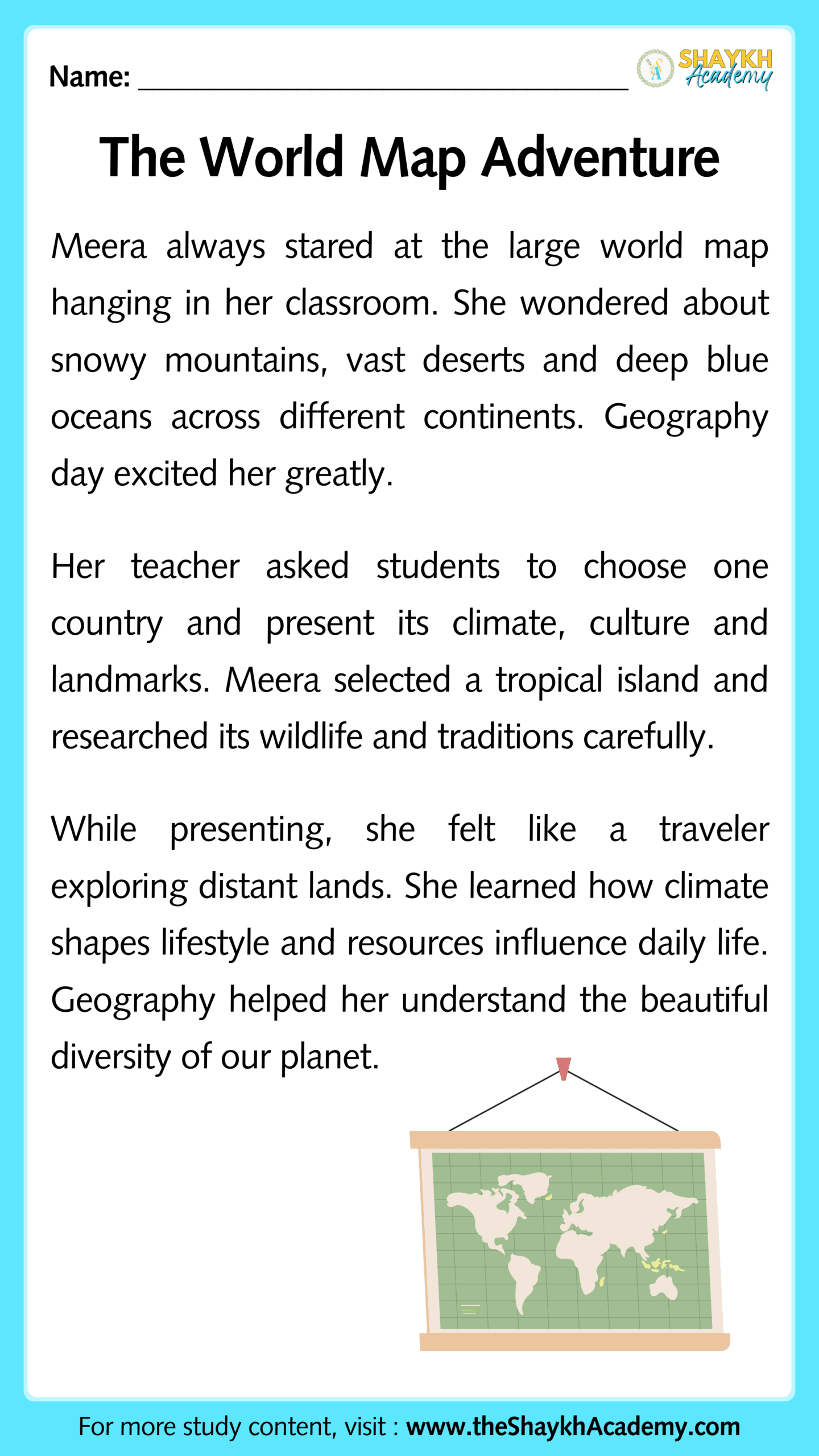 The World Map Adventure