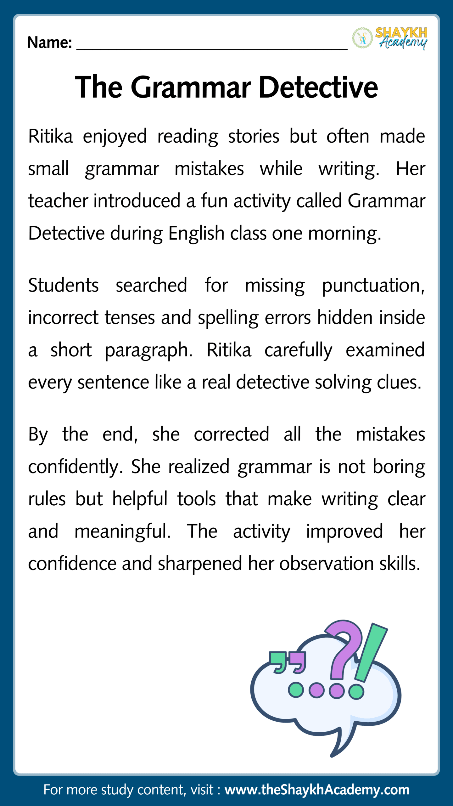 The Grammar Detective