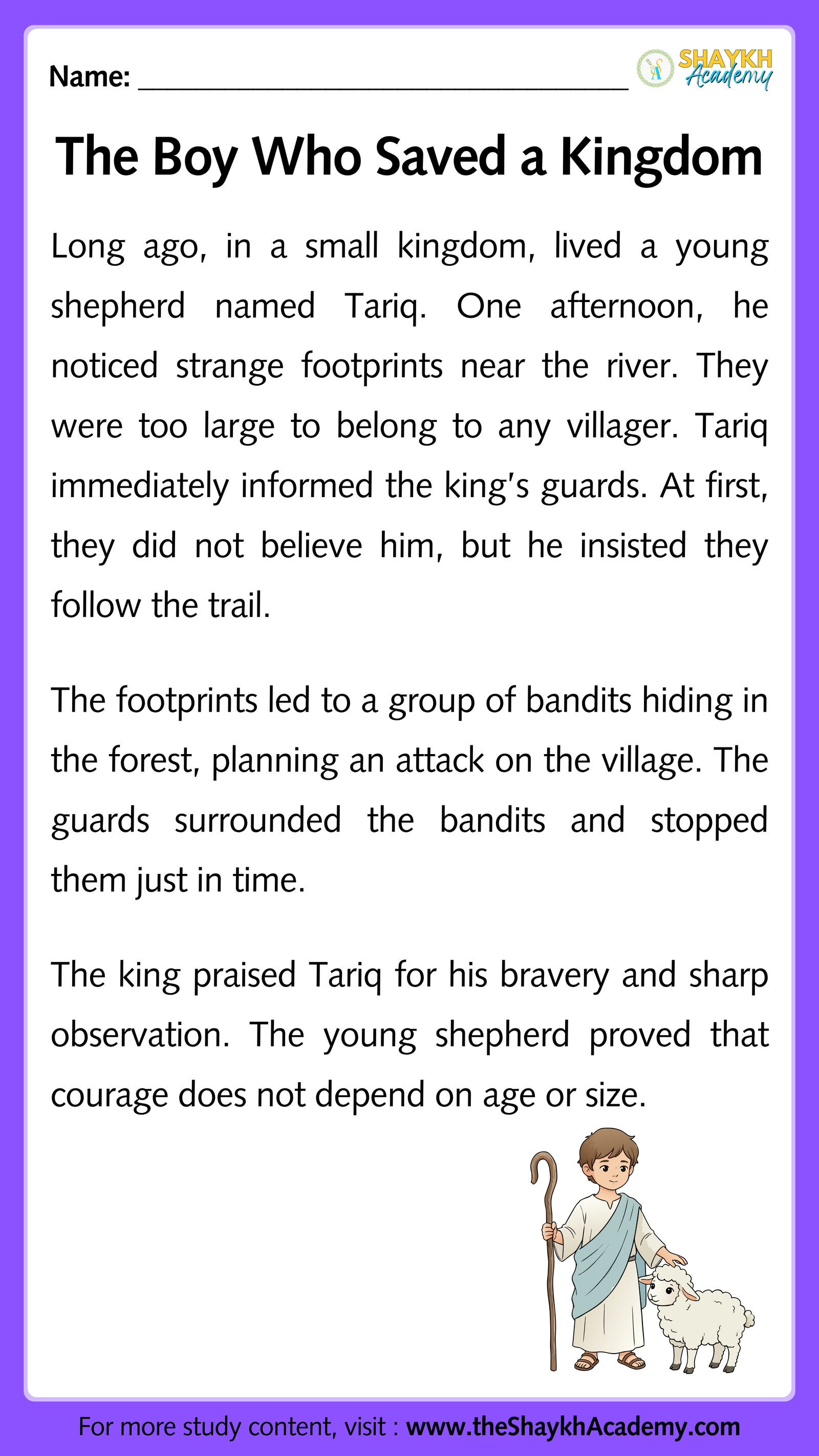 The Boy Who Saved a Kingdom