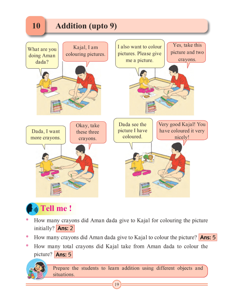 Chapter 10 – Addition (Upto 9)