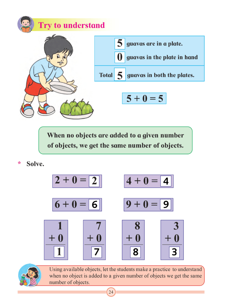 Chapter 10 – Addition (Upto 9)